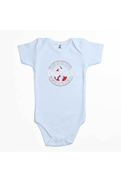 CrowsGate Deep Purple Smoke on the Water Blue Color Baby Bodysuit