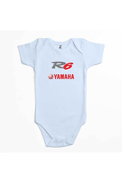 CrowsGate Yamaha R6 Compatible Red Blue Color Baby Bodysuit