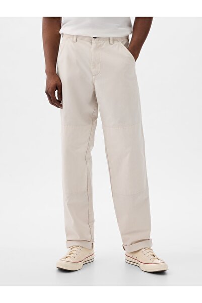 GAP Erkek Açık Bej Carpenter Pantolon