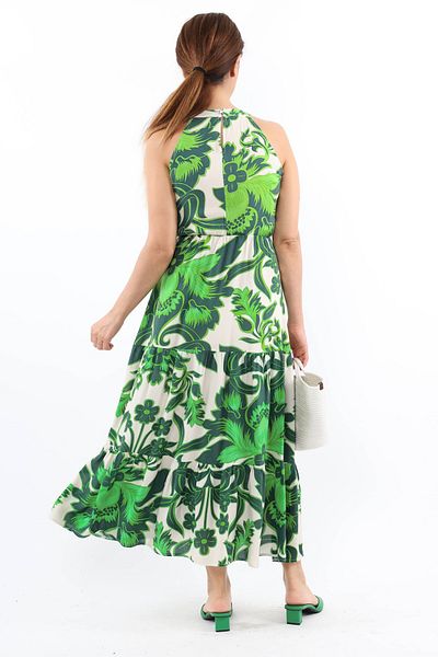 Ritnice Πράσινο Viscose Breeze Φόρεμα - Γυναικείο, Ελαστική μέση