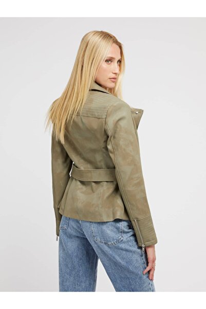 Guess New Agnes Kadın Biker Ceket