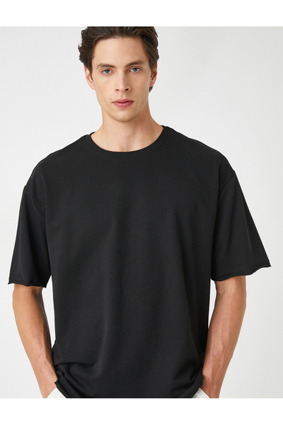 Koton Κοντό μανίκι Basic Oversize T-Shirt Crew Neck