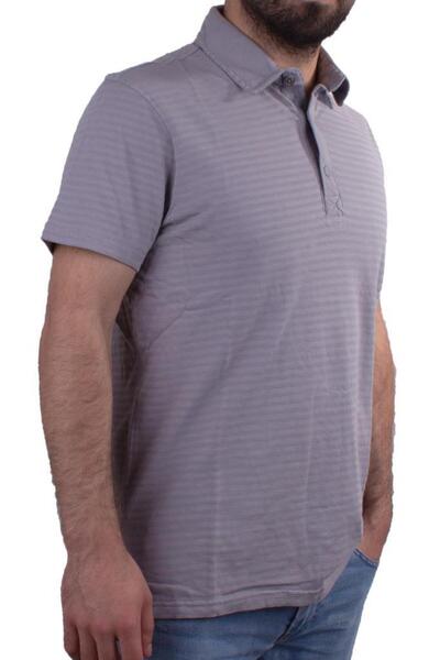 Twister Jeans 2214 Sivi polo ovratnik za muškarce T-shirt