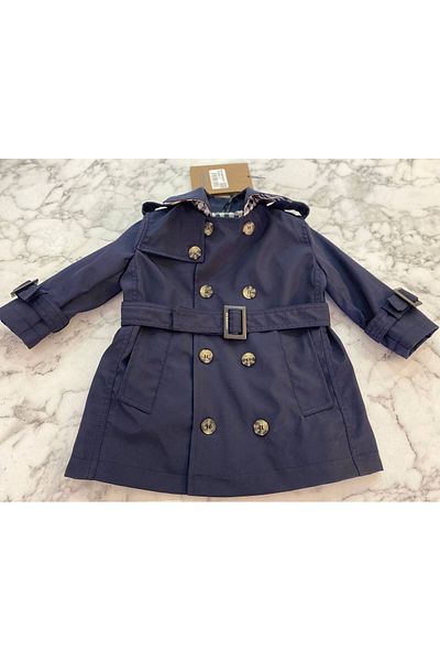 HÇ Hülya Çelik KİDSWEAR 2018 Boy's Navy Blue Trench Coat