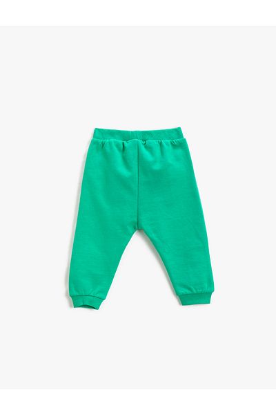 Koton Jogger Sweatpants with Button Detail and Elastic Waist