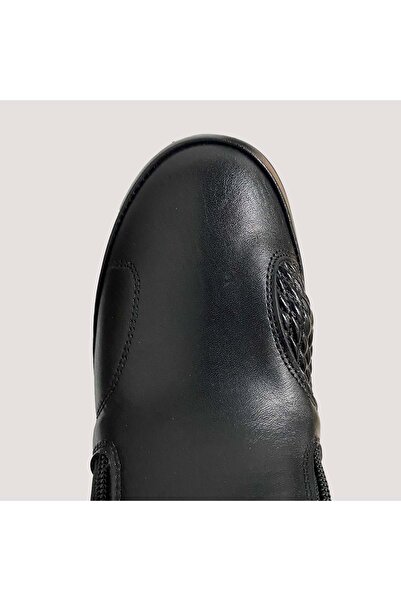 Bulldozer 240701 Ayak Çıkıntısına Özel Deri Fermuarlı Kadın Bot - Siyah - 41 - RMY00583-13223