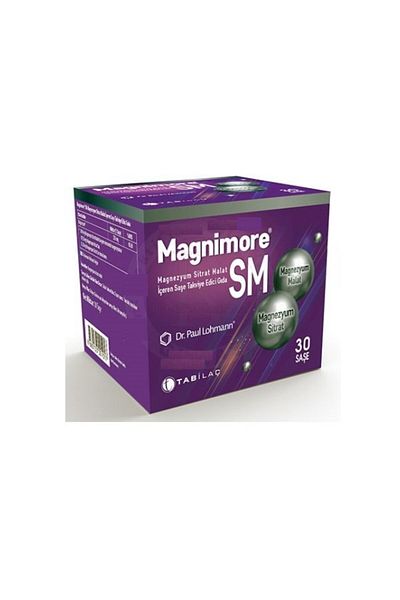 Magnimore Sm Magnesium Citrate Malate Food Supplement 30 Sachets