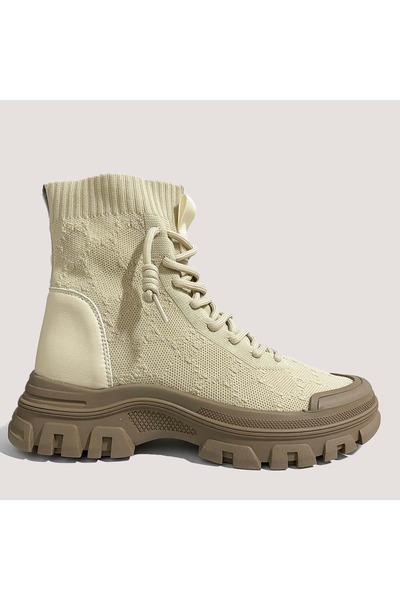 Guja 24K310-22 Beige Women's Knitted Boots - 37