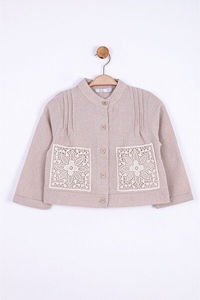 nk kids Girl's Cream Mayra Lace Jacket