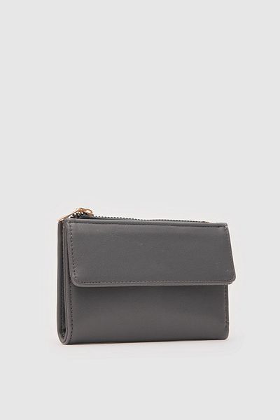 Monalisa Home Gray Color Card Holder Faux Leather Wallet