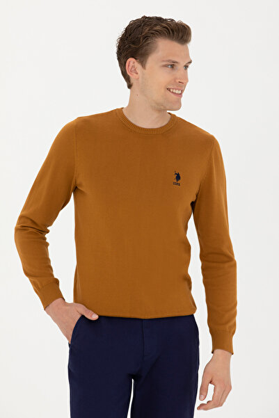 U.S. Polo Assn. Men's Coconut Crew Neck Sweater 50269005-Vr153