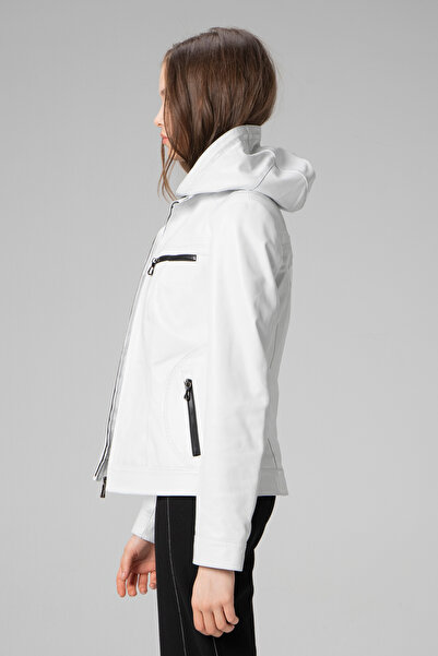 Dericlub Womenslimfit Hooded Harpleather Coat the Right Choice Green