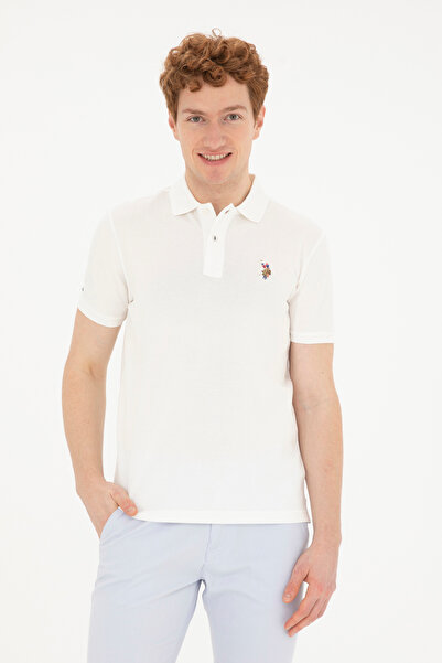 U.S. Polo Assn. Men's Ecru Basic T-Shirt 50267944-Vr019