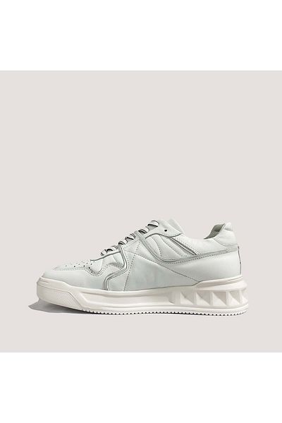 MARCOMEN 19520 Men's Casual Leather Shoes - White - 44