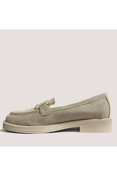 Bulldozer 250776 women's leather buckle casual shoes - mink - 37