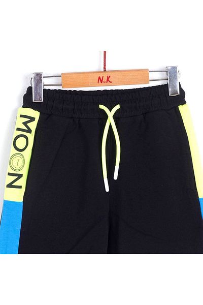 nk kids شورت إنك كيدز 62509-air باللون الأسود والأخضر
