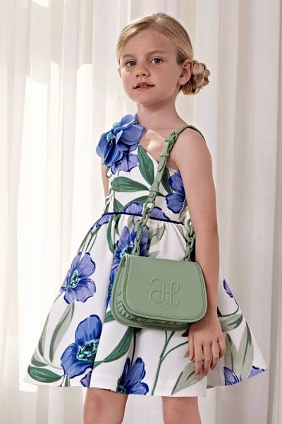 MAYORAL 5053-9 Rochie albastră din in Abel&lula