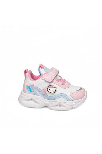 Prego Bebe 305-18 Skin - Children's Lighted Sneakers, White Pink