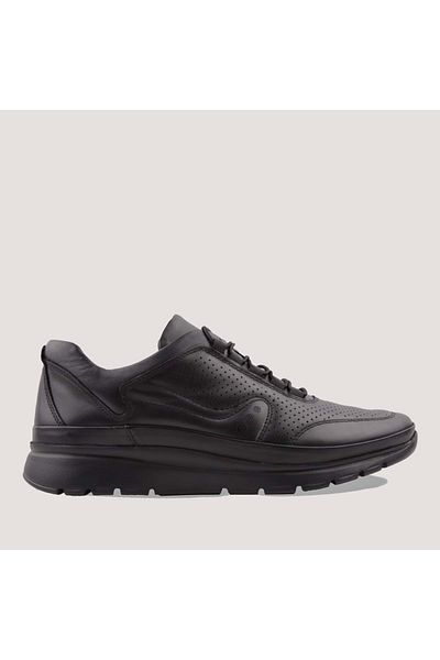 MARCOMEN 17168 Men's Leather Casual Shoes - Black - 40