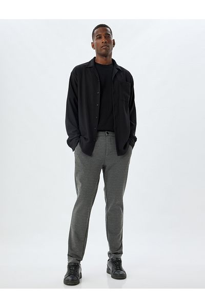 Koton Viscose Mixed Chino Pants - Pocket Detailed