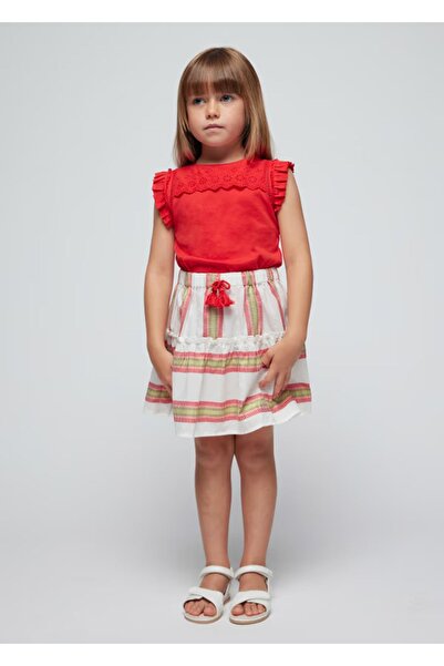 MAYORAL Girl's Skirt 3904-83 Red