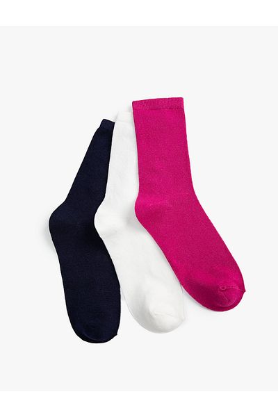 Koton Simple 3-Piece Sock Set