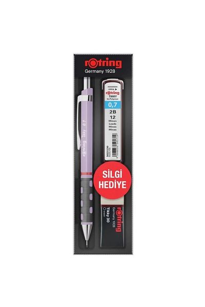 Rotring Tıkky Versatil Min Eraser 3-Piece School Set - 0.7 mm Lilac