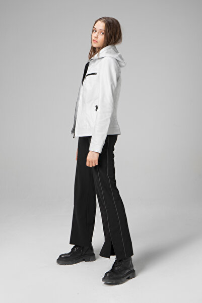 Dericlub Womenslimfit Hooded Harpleather Coat the Right Choice Green