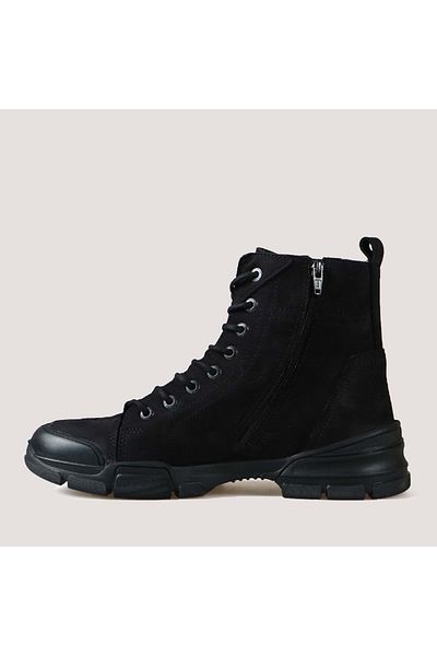 Hammer Jack Bonn 102-21520 Ανδρικά δερμάτινα αθλητικά μποτάκια - Μαύρα - 40