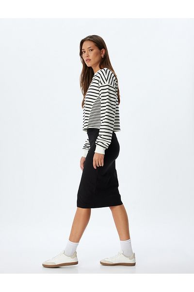 Koton Fusta creion cu talie standard slim fit lungime midi