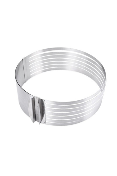 KARADAĞ METAL Dilimli Ayarlı Çember Pasta Kalıbı H:8,5 Cm- PASLANMAZ ÇELİK KA...