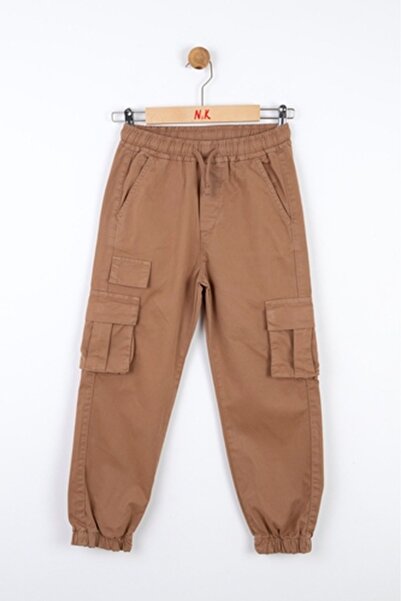 nk kids 66706-KÖRÜK CEP PANTOLON 8/14 CAMEL