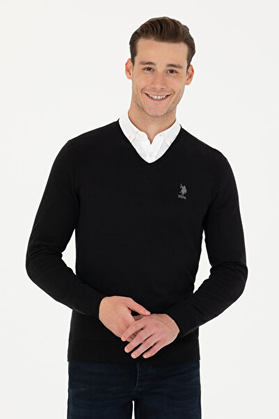 U.S. Polo Assn.  Erkek Siyah Basic Kazak 50269002-VR046