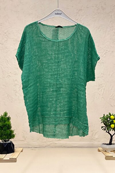 sahnemoda Короткий рукав, короткий шліц, деталі блузки