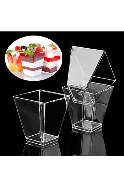 Tinky Winky Dessert Bowl, Appetizer and Salad Bowl, Magnolia, Party Bowl Prism Cubic Bowl 20 Pieces 200cc