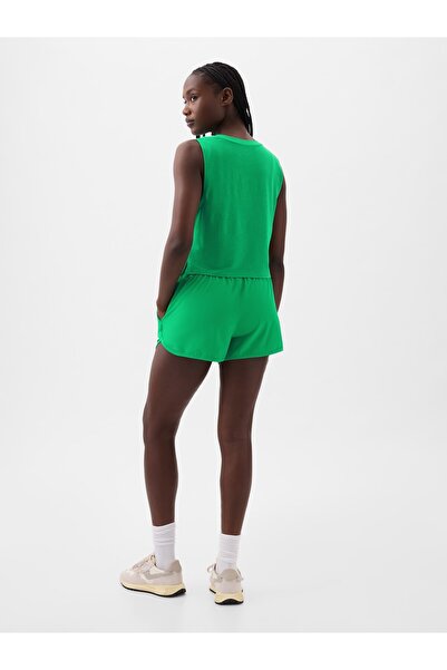 GAP Kadın Yeşil GapFit High Rise Running Şort