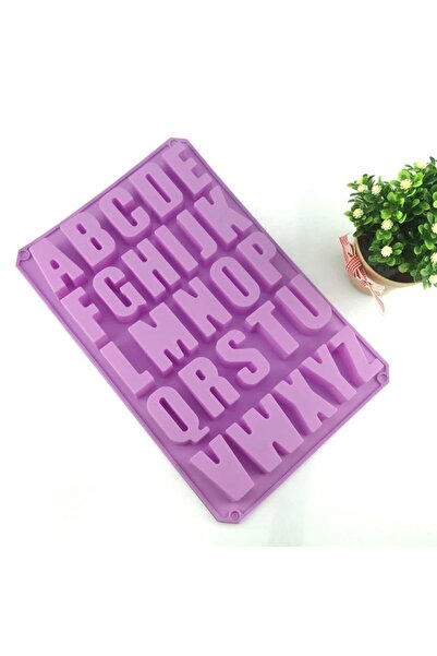 Tinky Winky Silikon Kalıp Büyük Harfler 26 Harf Epoksi Kek Çikolata Kurabiye ...