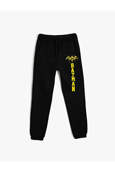 Koton Batman Printed Jogger tepláky Licencovaná kravatová kapsa v pase