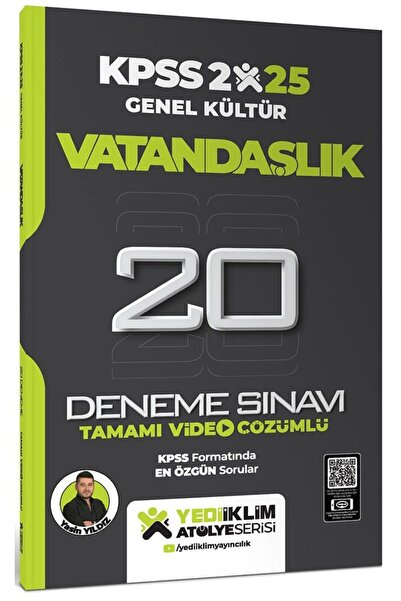 Yediiklim Yayınları Yediiklim 2025 KPSS Genel Kültür Atölye Serisi Vatandaşlı...