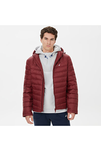 Nautica Erkek Bordo Standart Fit Mont