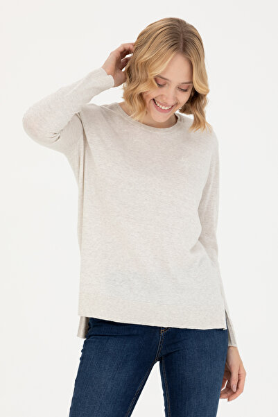 U.S. Polo Assn. Γυναικείο πουλόβερ Basic Stone Melange Crew Neck 50269015 -VR225