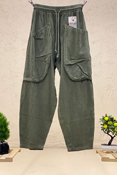 sahnemoda Pantaloni de geantă cu buzunare - talie elastică