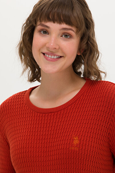 U.S. Polo Assn. Γυναικείο Πλακάκι Crew Neck Basic πουλόβερG082SZ0TK.000. 1629783 .VR031 TEKSPOR