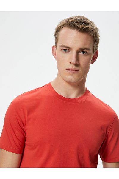 Koton Slim Fit Cotton Short Sleeve Crew Neck Basic T-Shirt