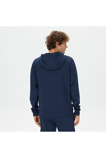 Nautica Erkek Lacivert Standart Fit Kapüşonlu Sweatshirt