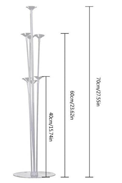 Tinky Winky 1 Adet Doğum Günü Ayaklı Balon Süsleme Standı 7'li