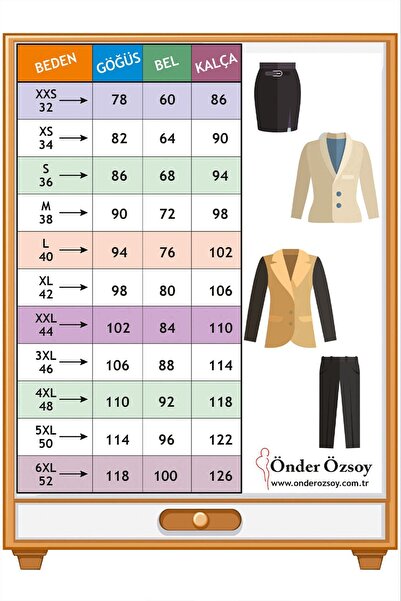 ÖNDER ÖZSOY Uzun Klasik Yelek & Kalem Etek Takım-İndigo