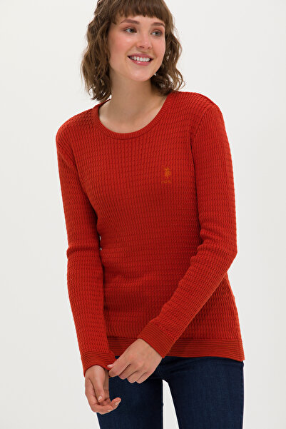 U.S. Polo Assn. Γυναικείο Πλακάκι Crew Neck Basic πουλόβερG082SZ0TK.000. 1629783 .VR031 TEKSPOR