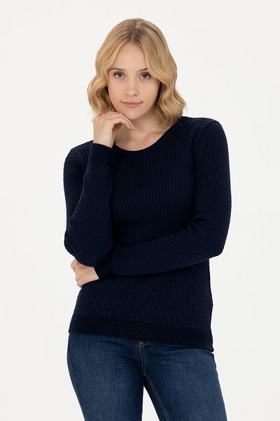 U.S. Polo Assn. Γυναικείο πουλόβερ Navy Blue Crew Neck Basic 50269013 -vr033