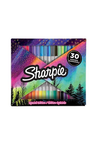 Sharpie 2158181   Permanent Fine Marker Set 30 Pieces Envelope